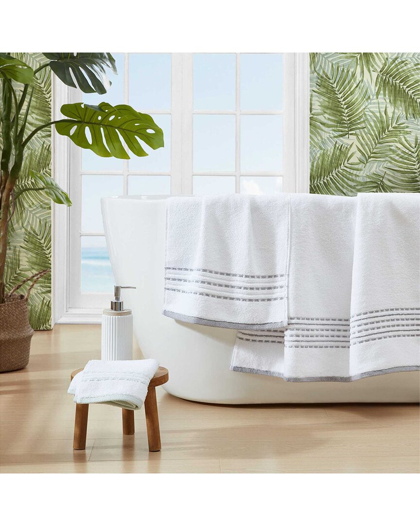 Shop Tommy Bahama Cliff Side Terry 3pc Towel Set In White