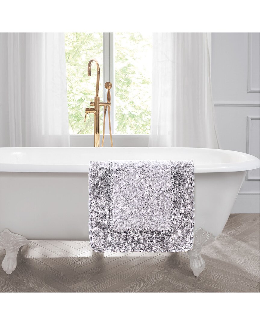Laura Ashley Ruffle Cotton Bath Rug Set
