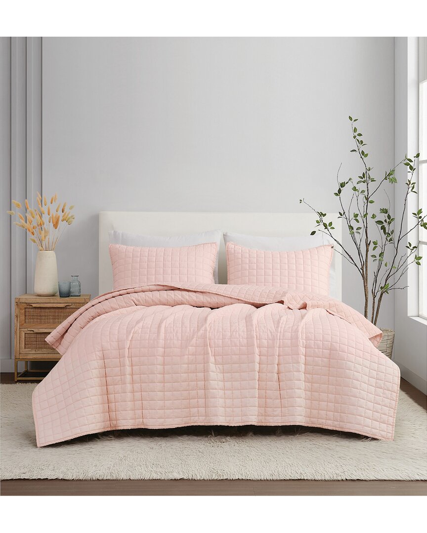 Brooklyn Loom Solid Linen 3pc Quilt Set