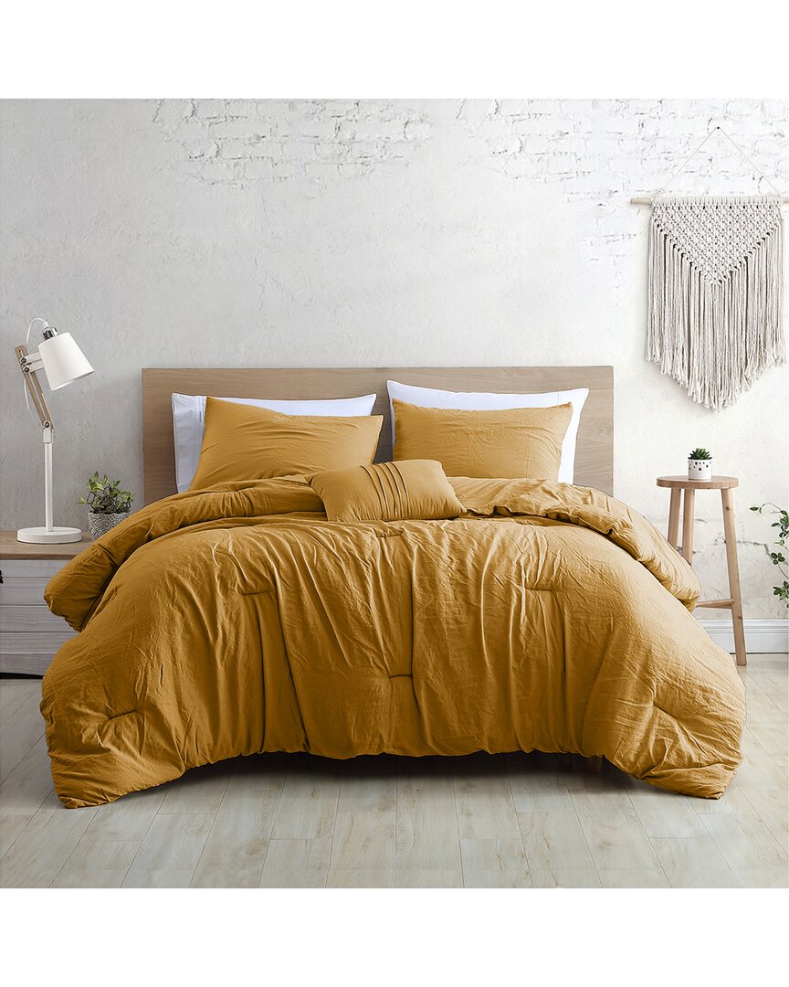 Modern Threads Beck 4pc Comforter Set In Gold
