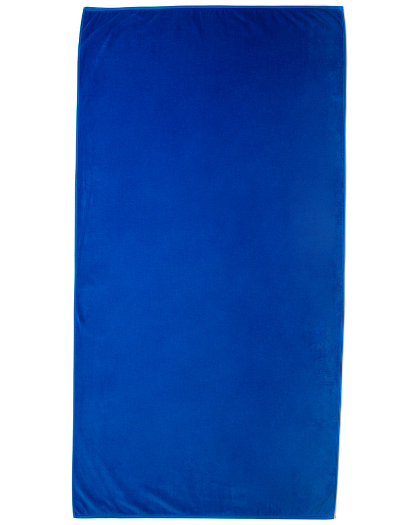 Dohler Extra Long Beach Towel In Blue