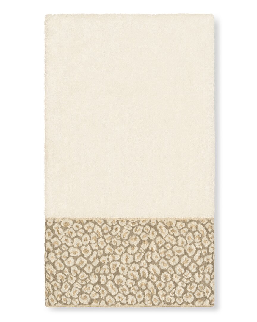 Linum Home Textiles Spots Turkish Cotton Embellished Bath Towel