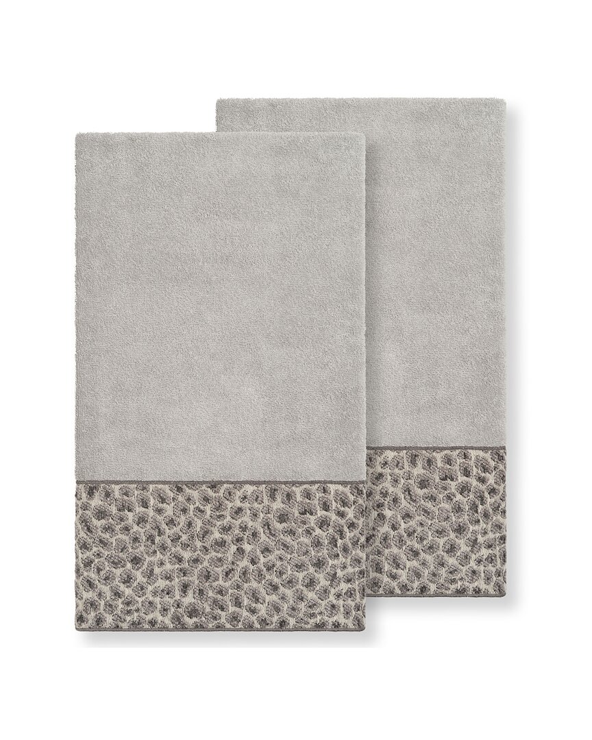 Shop Linum Home Textiles Spots Turkish Cotton 2pc Embellished Bath Towel Set