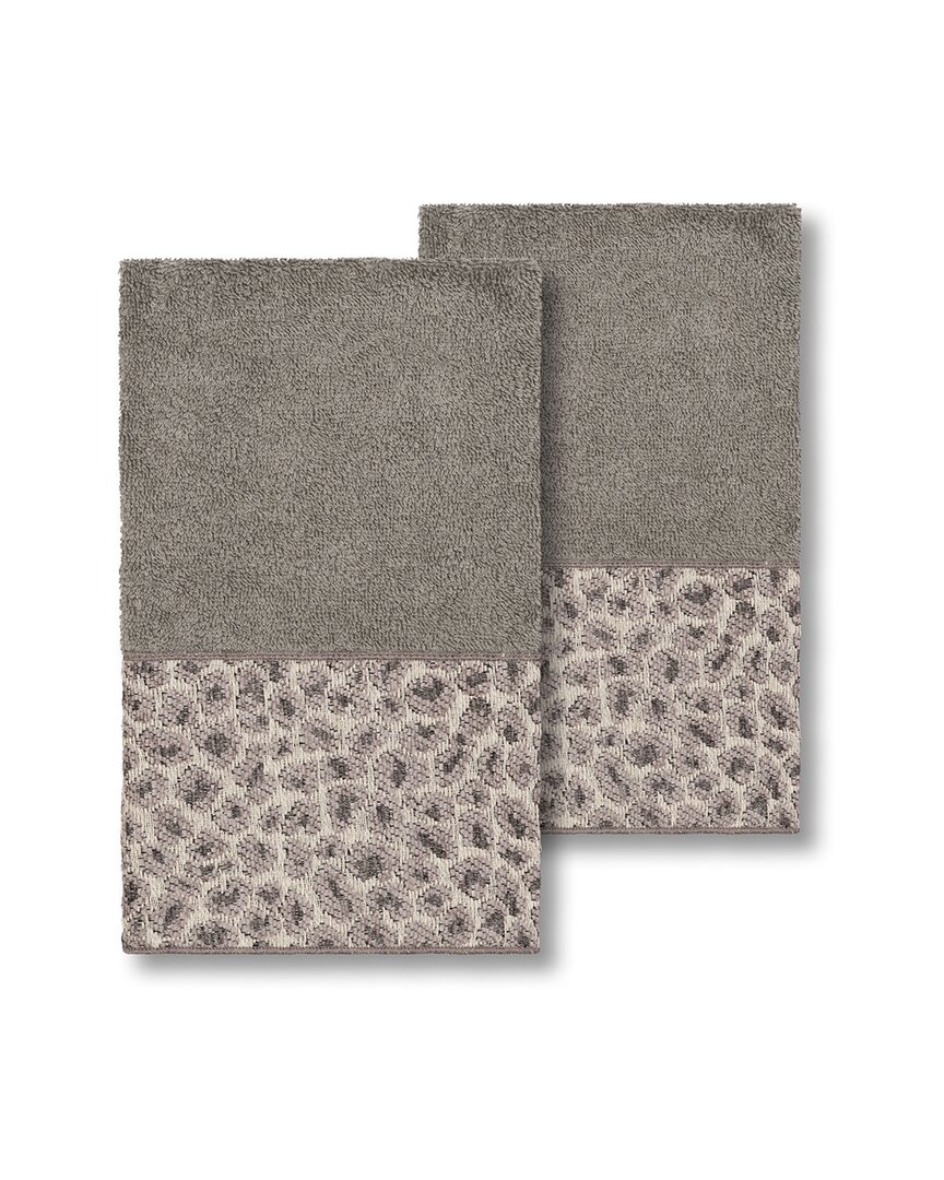 Shop Linum Home Textiles Spots Turkish Cotton 2pc Embellished Hand Towel Set