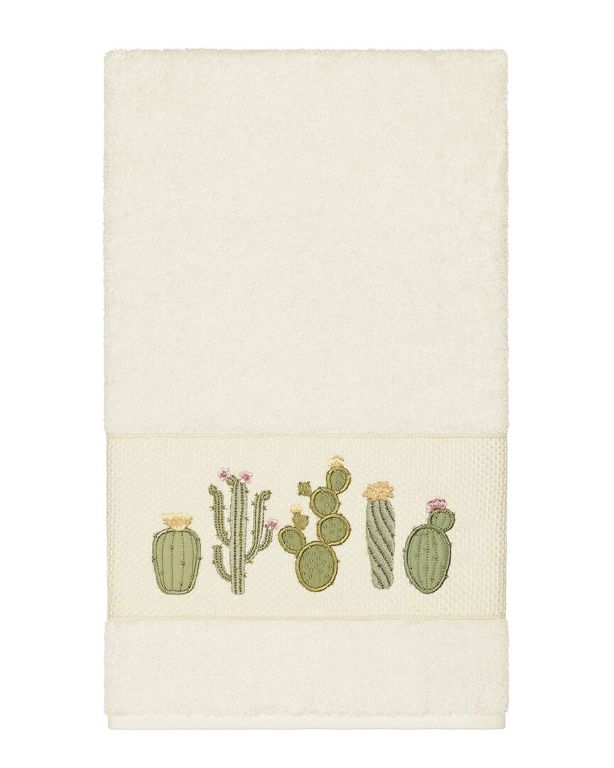 Linum Home Textiles Mila Turkish Cotton Embellished Bath Towel