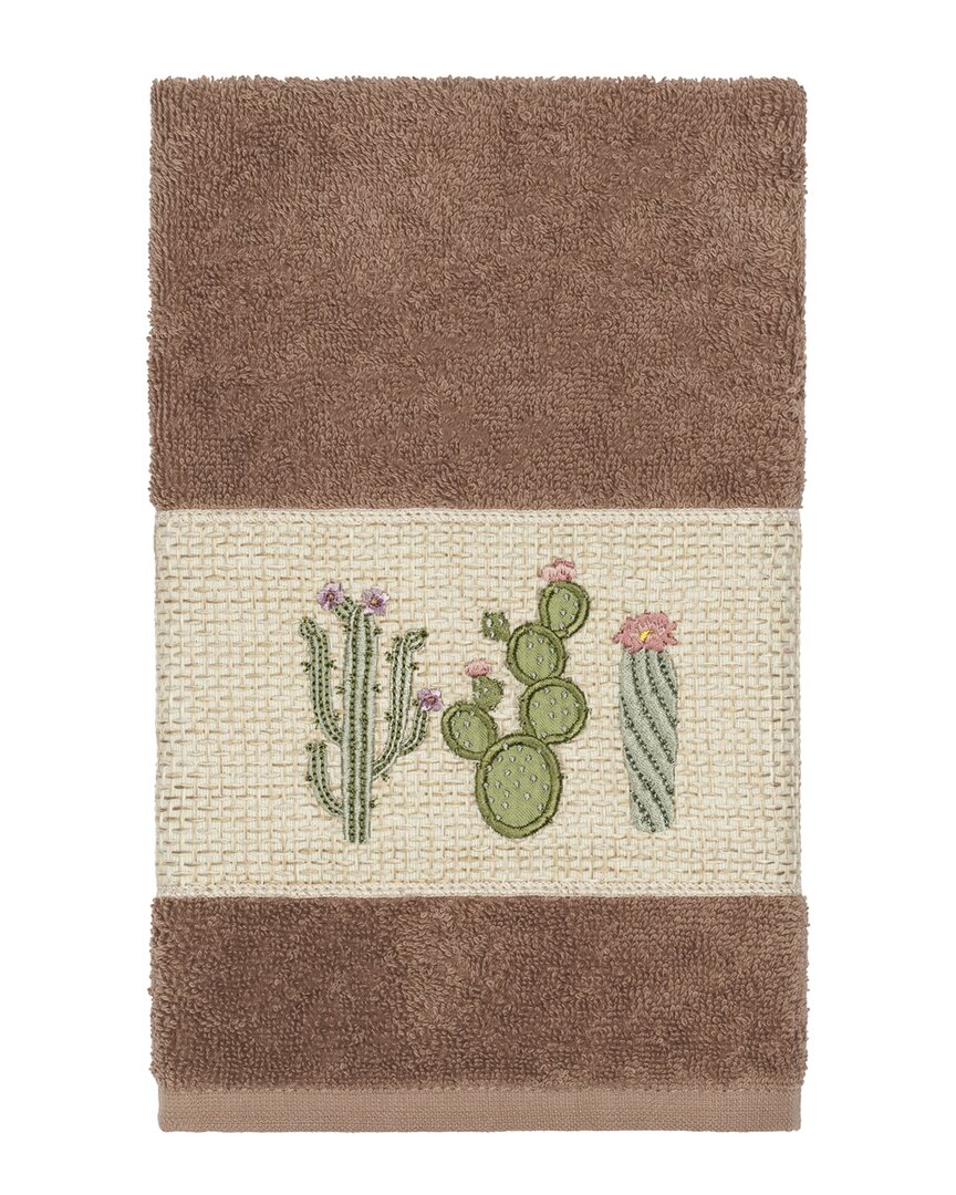 Linum Home Textiles Mila Turkish Cotton Embellished Hand Towel