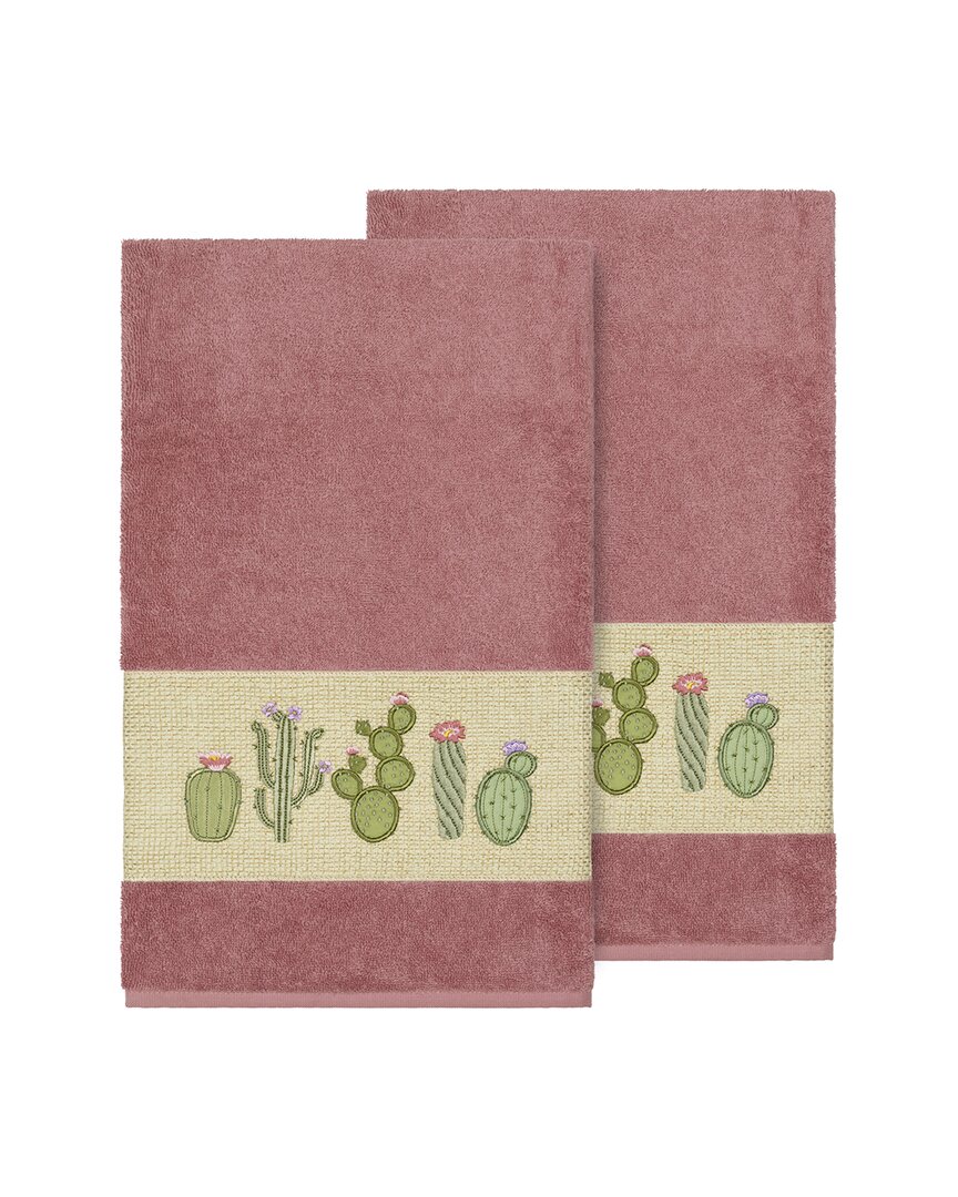 Shop Linum Home Textiles Mila Turkish Cotton 2pc Embellished Bath Towel Set