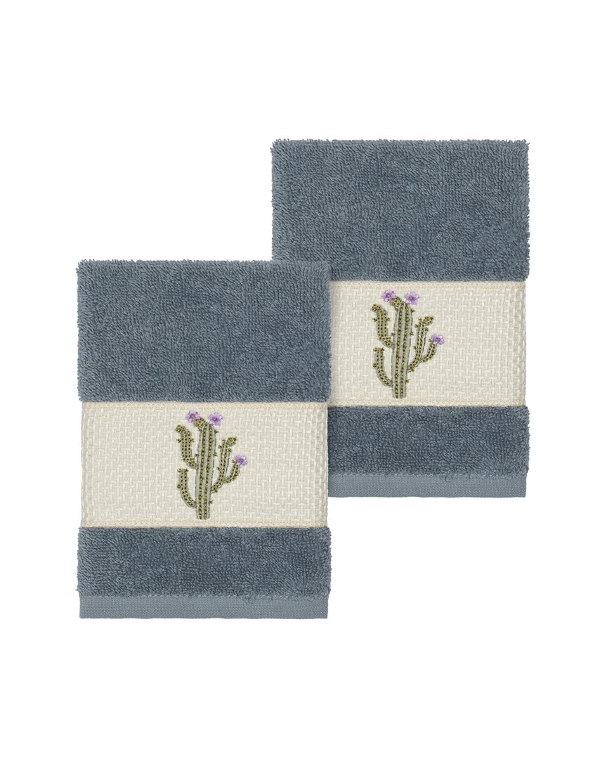 Shop Linum Home Textiles Mila Turkish Cotton 2pc Embellished Washcloth Set