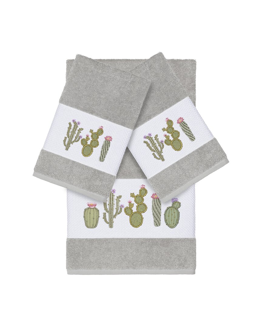 Shop Linum Home Textiles Mila Turkish Cotton 3pc Embellished Towel Set