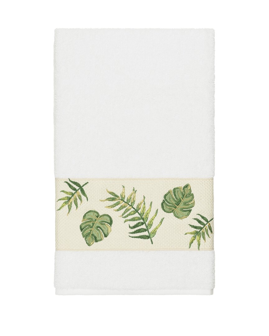 Linum Home Textiles Zoe Turkish Cotton Embellished Bath Towel