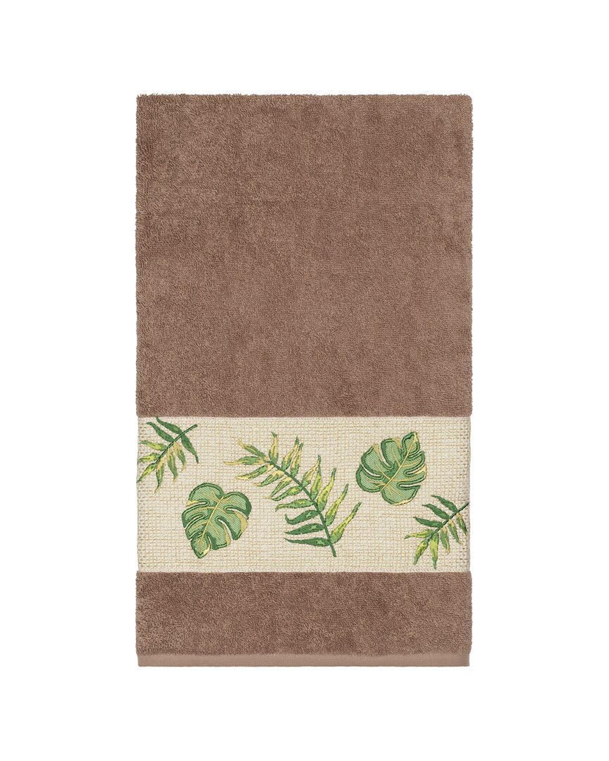 Linum Home Textiles Zoe Turkish Cotton Embellished Bath Towel