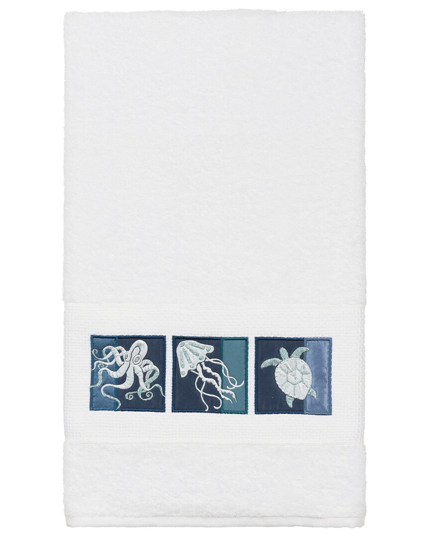 Linum Home Textiles Ava Turkish Cotton Embellished Bath Towel