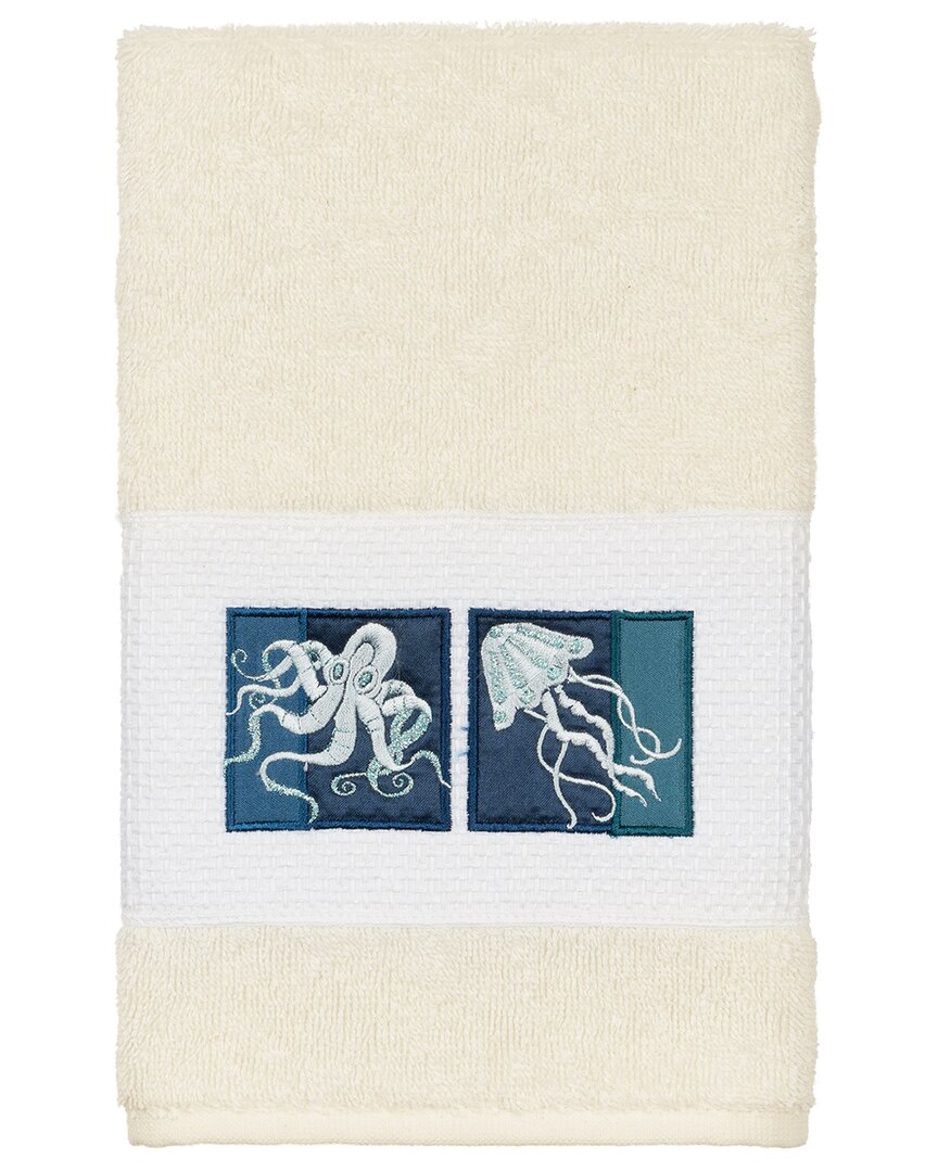 Shop Linum Home Textiles Ava Turkish Cotton Embellished Hand Towel