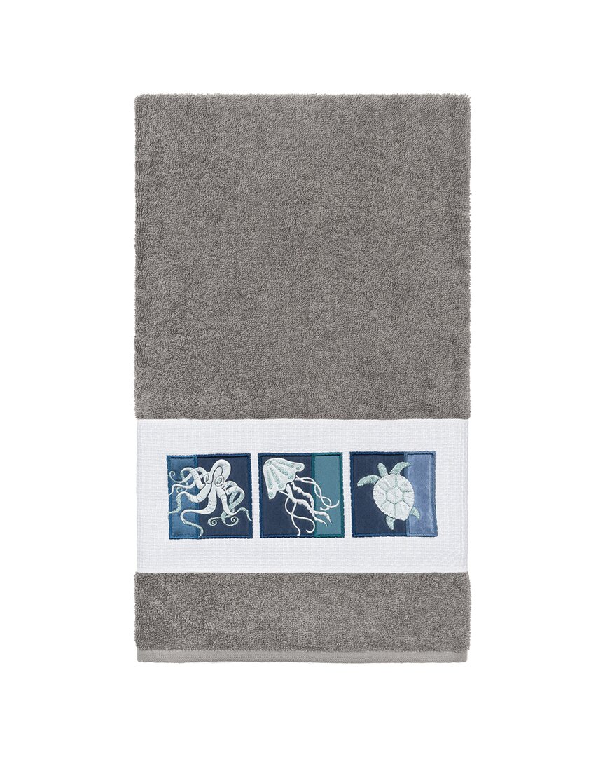 Linum Home Textiles Ava Turkish Cotton Embellished Bath Towel