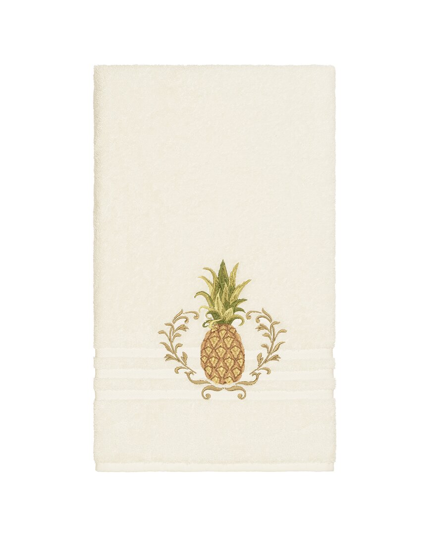Linum Home Textiles Welcome Turkish Cotton Embellished Bath Towel