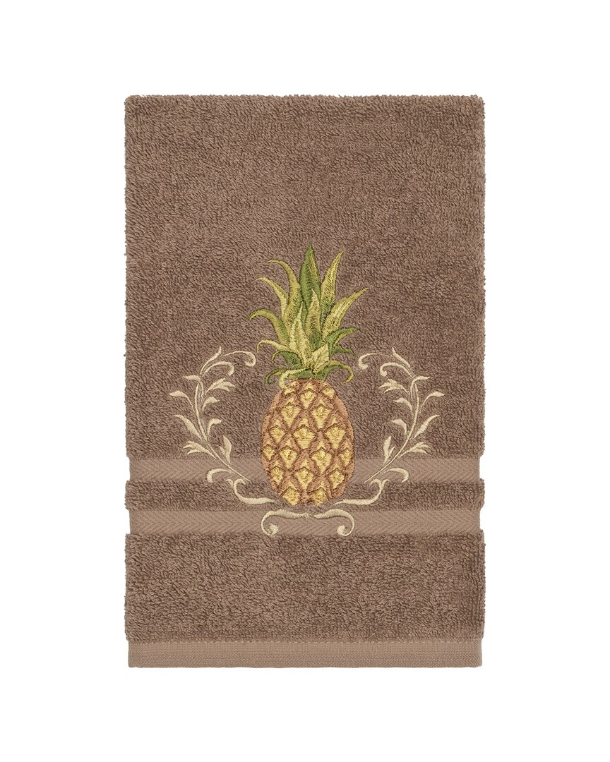 Linum Home Textiles Welcome Turkish Cotton Embellished Hand Towel