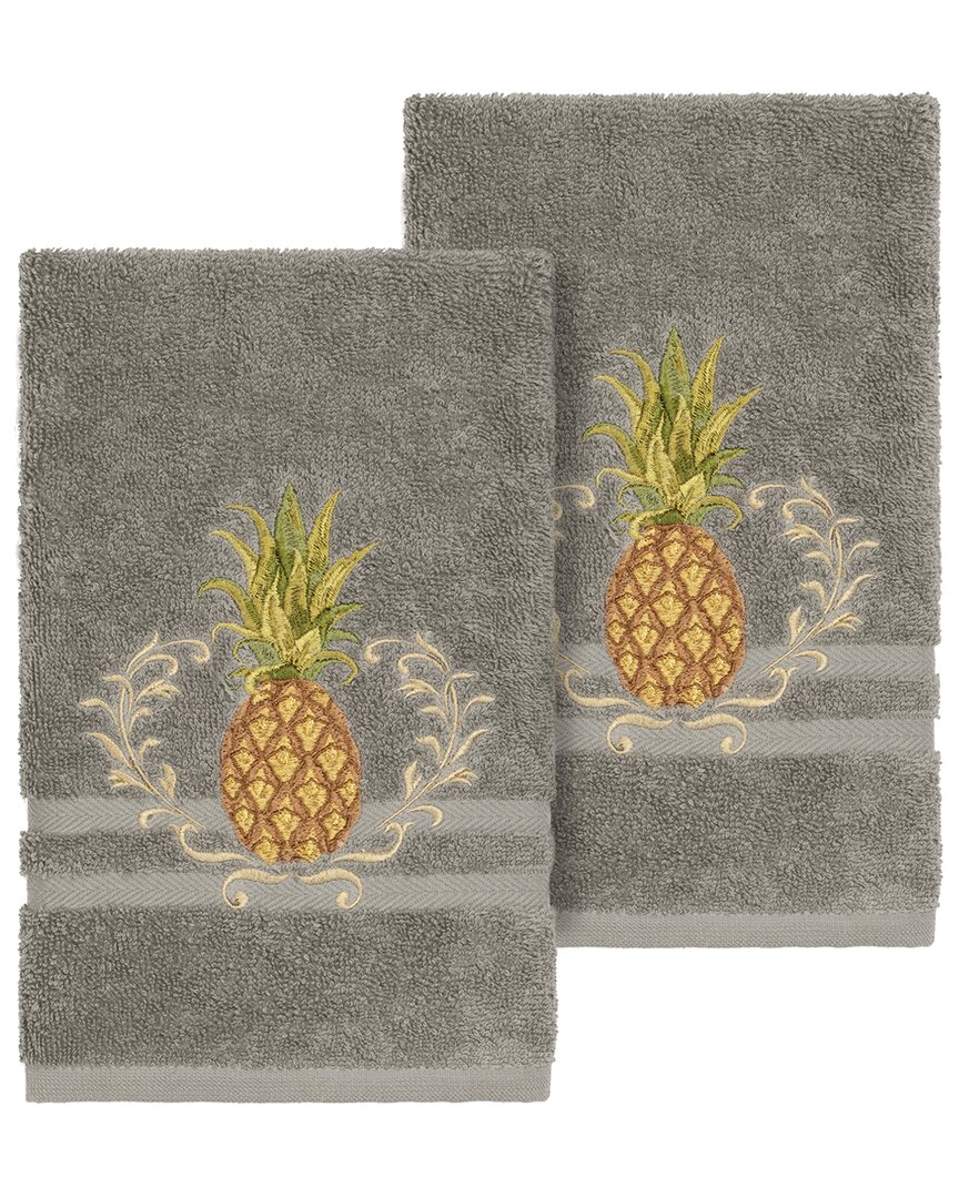 Shop Linum Home Textiles Welcome Turkish Cotton 2pc Embellished Hand Towel Set