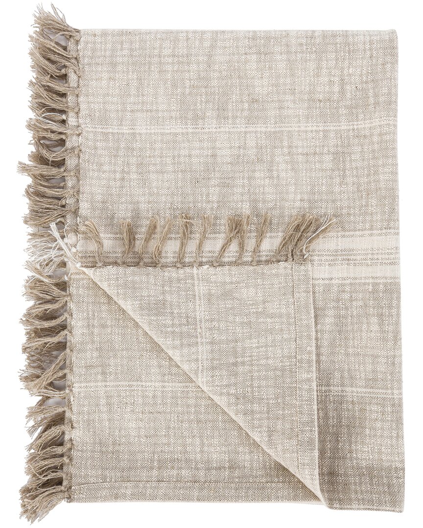 Villa By Classic Home Lea Throw Blanket In White