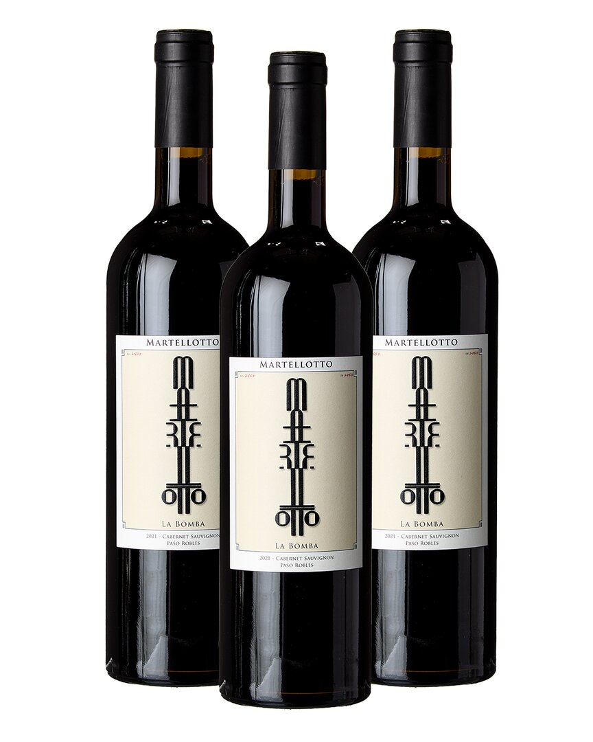 Martellotto Winery 2021 Martellotto La Bomba Paso Robles Cabernet Sauvignon: 3 Bottles In Multi