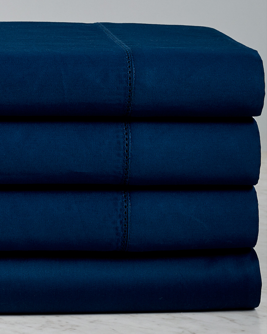 Melange Mélange Home Hemstitch Sheet Sets In Blue