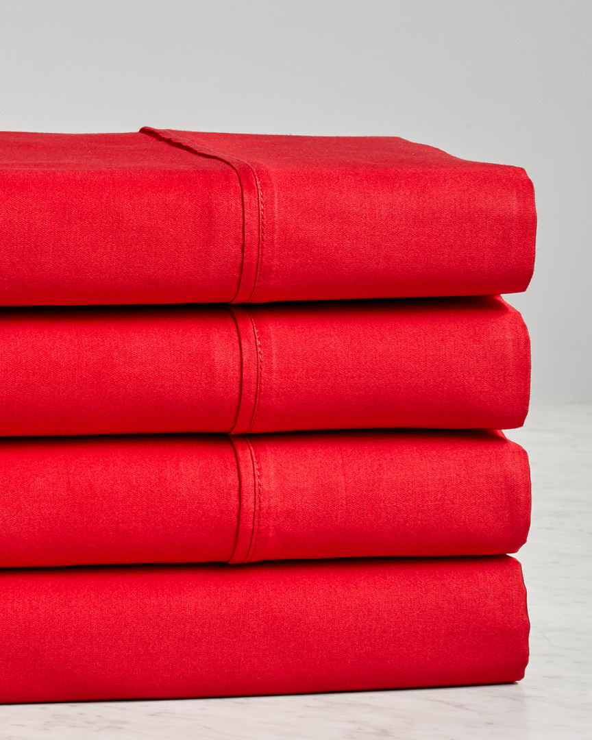 SUPERIOR SUPERIOR 300 THREAD COUNT EGYPTIAN COTTON SOLID DEEP POCKET SHEET SET