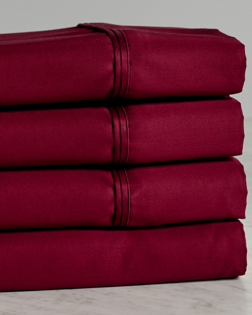 SUPERIOR SUPERIOR 1200 THREAD COUNT EGYPTIAN COTTON DEEP POCKET SOLID SHEET SET 