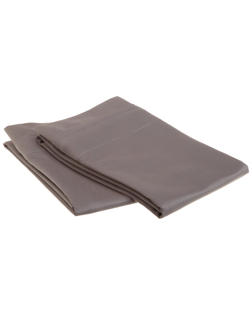 Superior 1500 Thread Count Egyptian Cotton Pillowcases In Brown