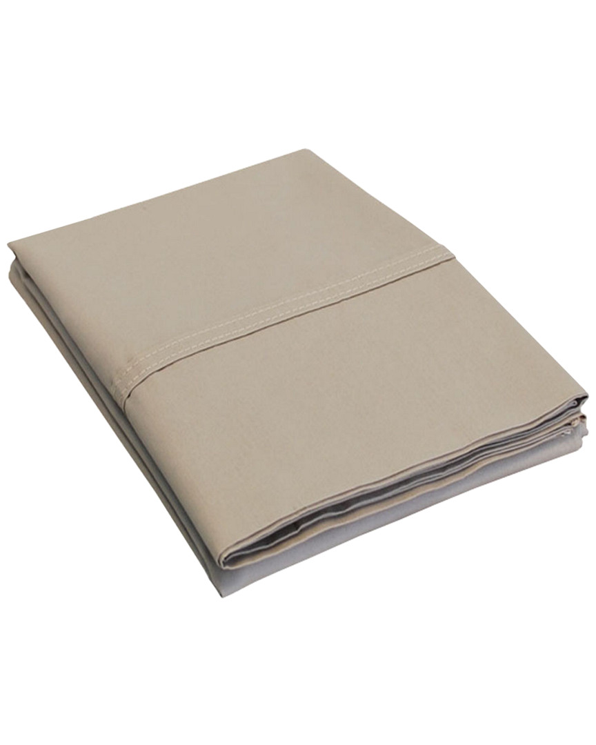 Superior 300 Thread Count Cotton Percale Pillowcases In Brown