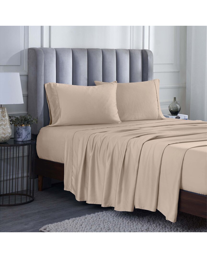 SUPERIOR SUPERIOR MODAL FROM BEECHWOOD 400 THREAD COUNT LIGHTWEIGHT COOLING SOLID DEEP  POCKET BED SHEET SET 
