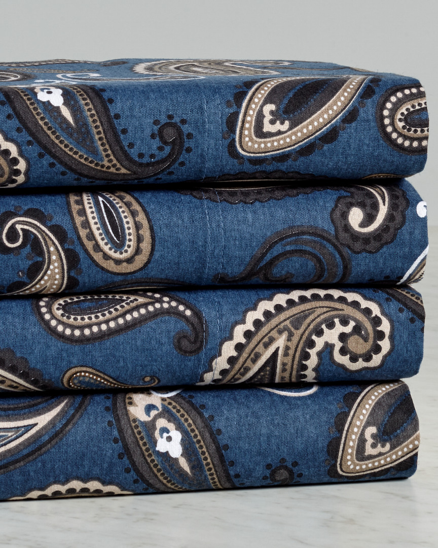 Shop Superior Flannel Deep Pocket Paisley Sheet Set