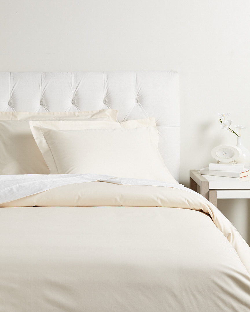 Superior Solid 300 Thread Count Percale Duvet Cover Set