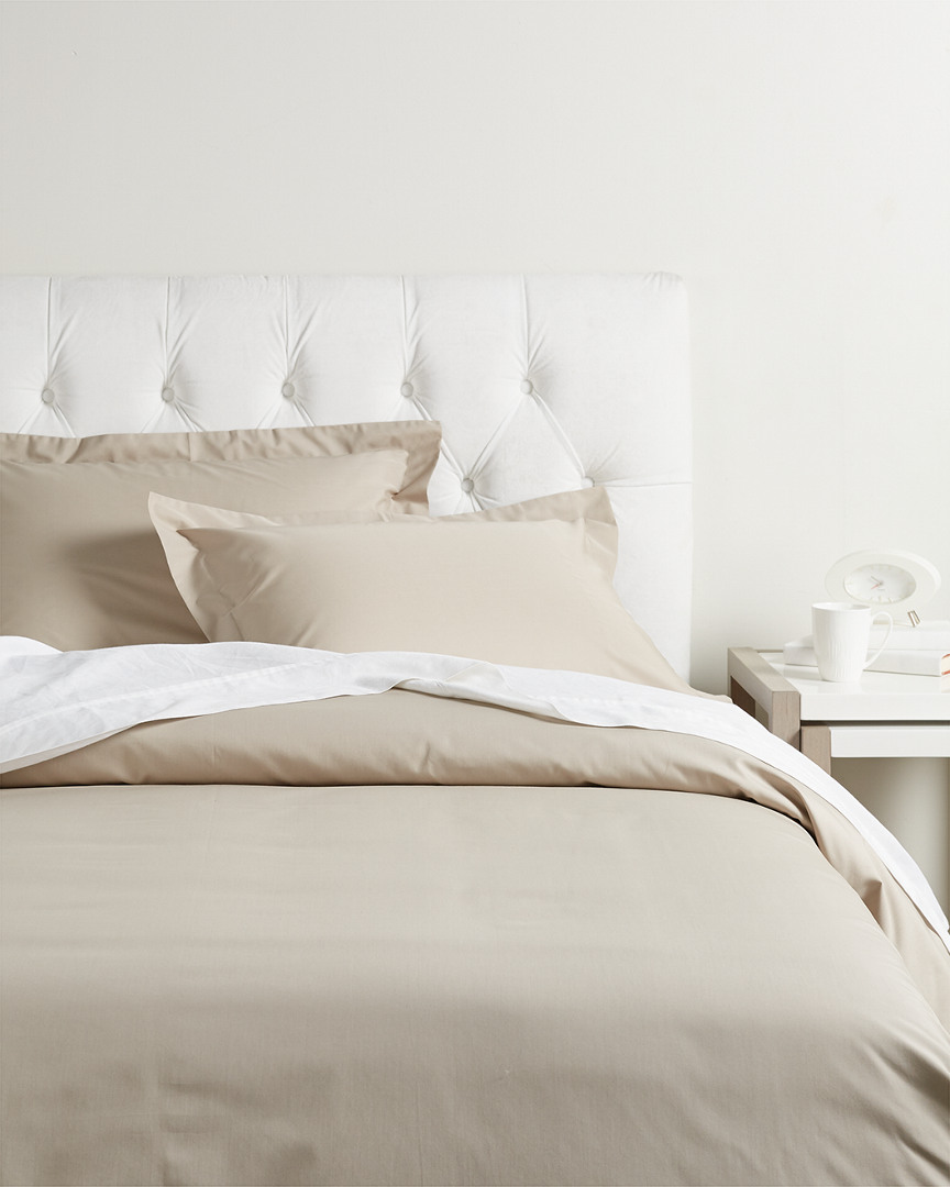 Superior Solid 300 Thread Count Percale Duvet Cover Set