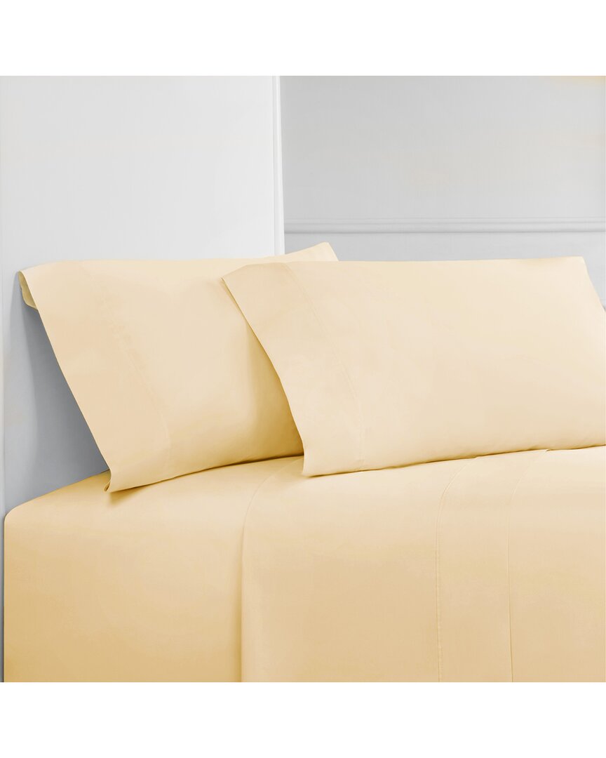 MELANGE HOME MÉLANGE HOME 400 THREAD COUNT PLEAT SHEET SET WITH BONUS PILLOWCASES 