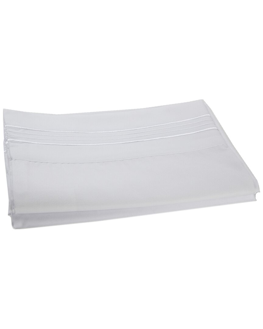 Linum Home Textiles 1800tc Brushed Microfiber Standard Pillowcase (2pc Set) In White