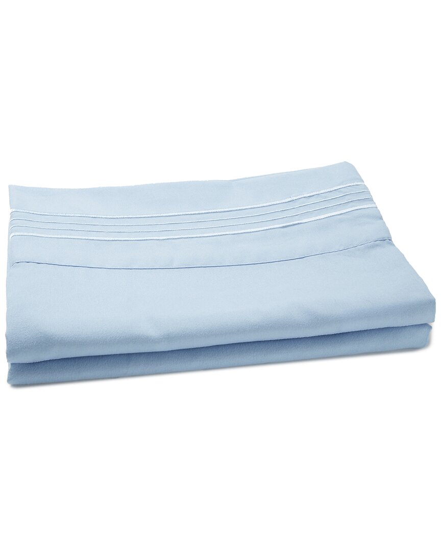 Linum Home Textiles 1800tc Brushed Microfiber Standard Pillowcase (2pc Set) In Blue