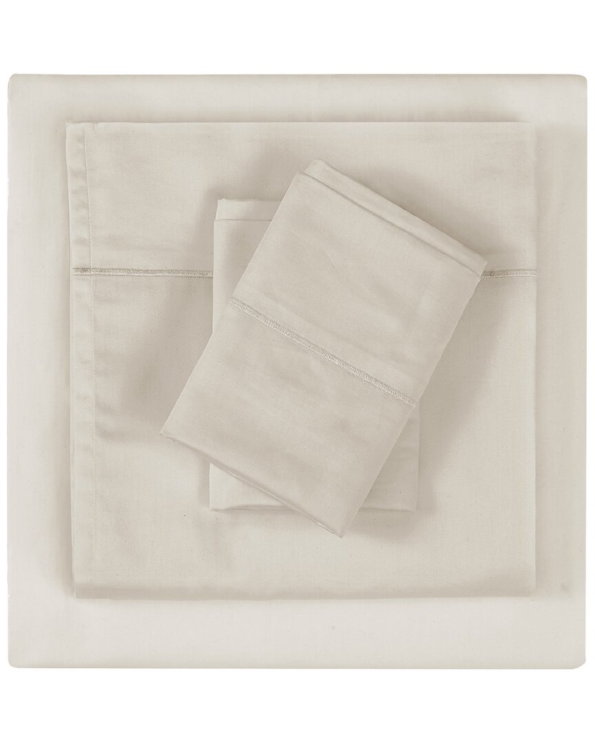 Christian Siriano 300tc Cotton Sheet Set In Khaki