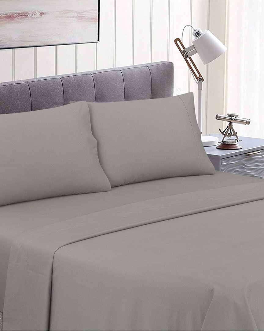 Nouvelle Home Perfectly Cotton Sheet Set In Gray