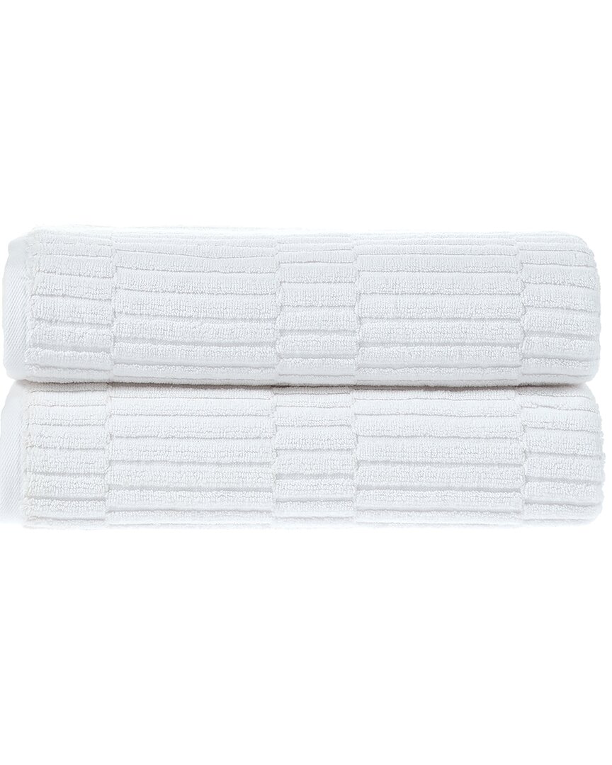 Alexis Antimicrobial Oxford Bath Sheet, Pack Of 2
