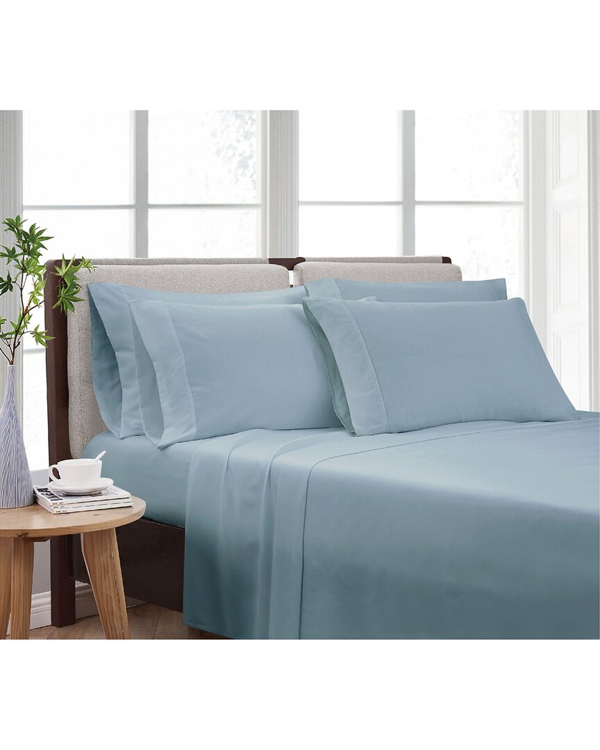 Cannon Heritage Solid 7pc Sheet Set In Blue
