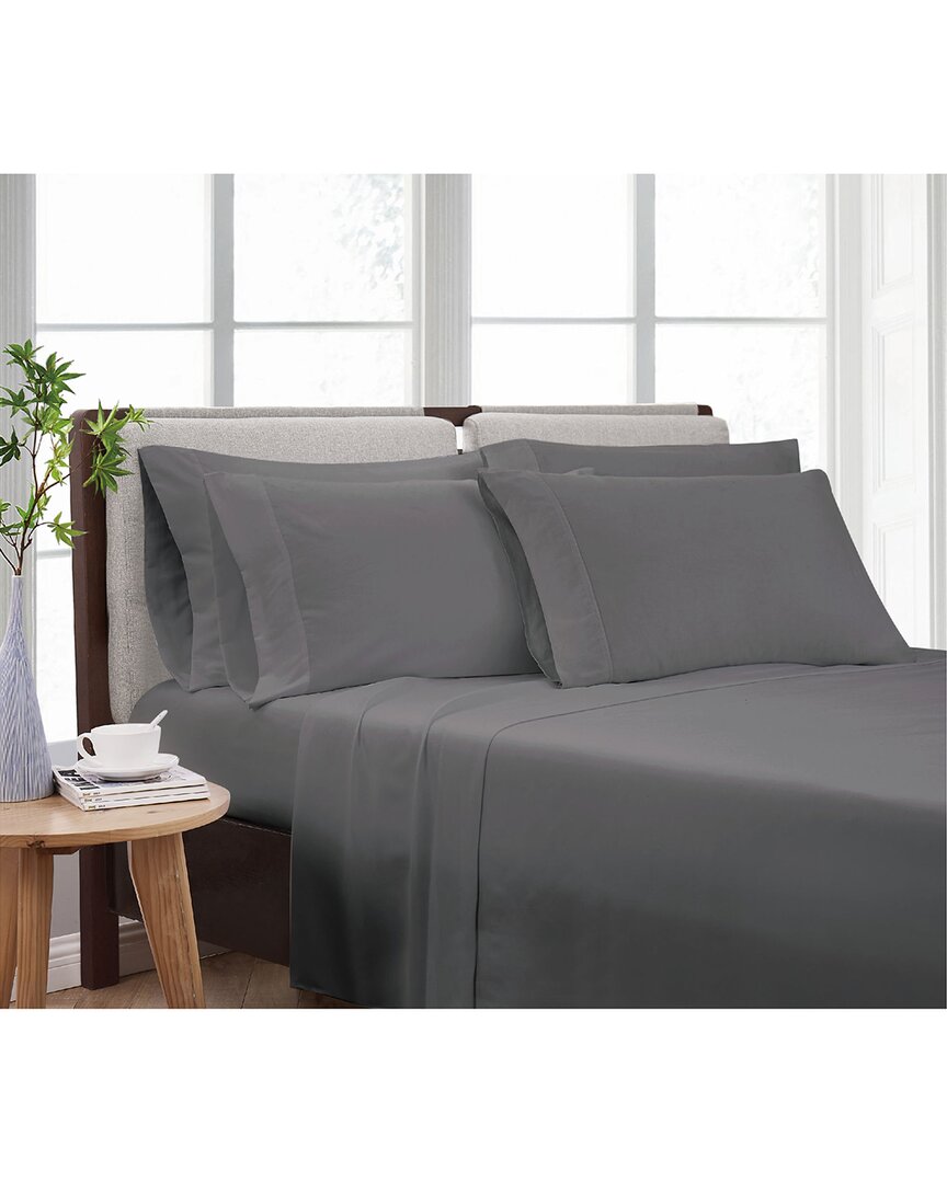 Cannon Heritage Solid 7pc Sheet Set In Grey