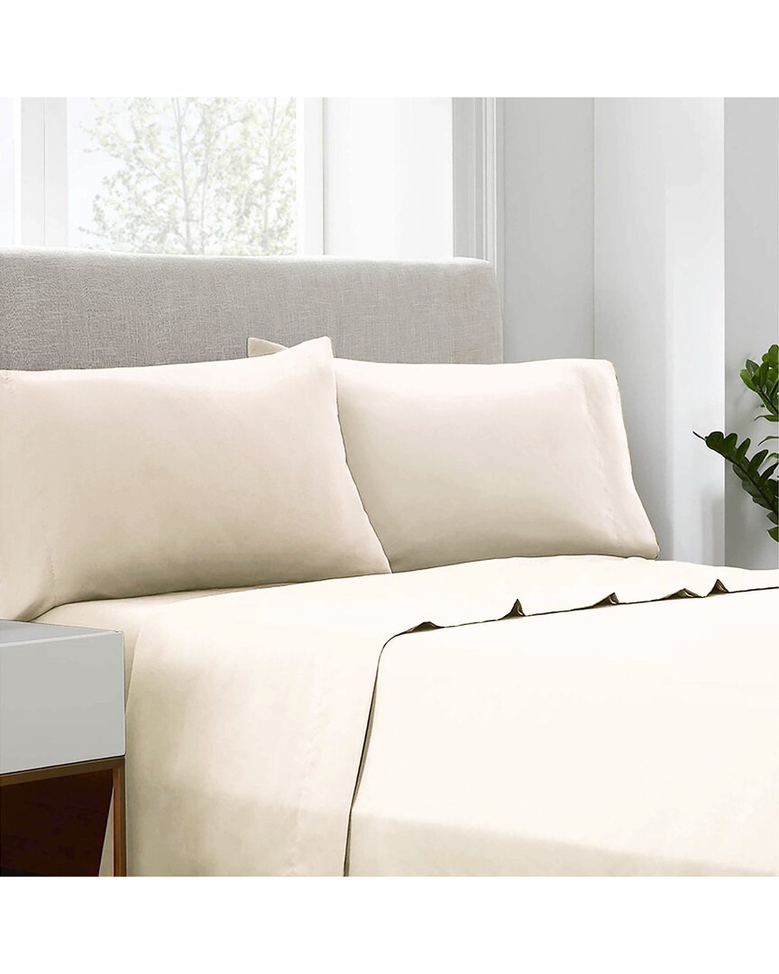 Linum Home Textiles Cotton 400tc Pillowcase Set In Beige