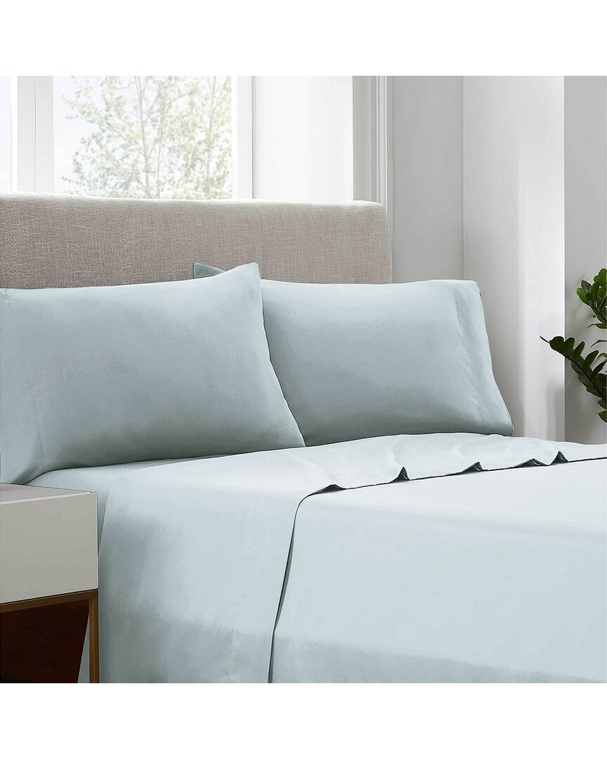 Linum Home Textiles Cotton 400tc Pillowcase Set In Blue