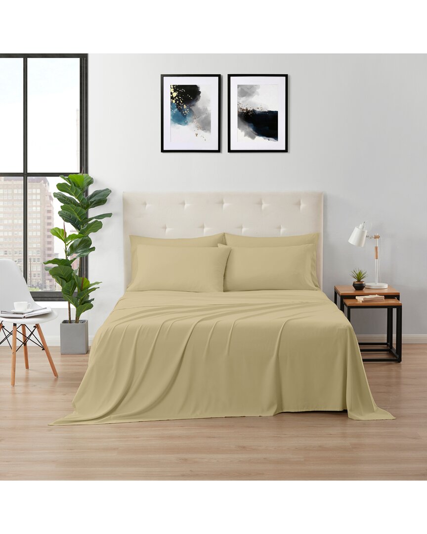 Kathy Ireland Bamboo Cooling Sheet Set - Beige