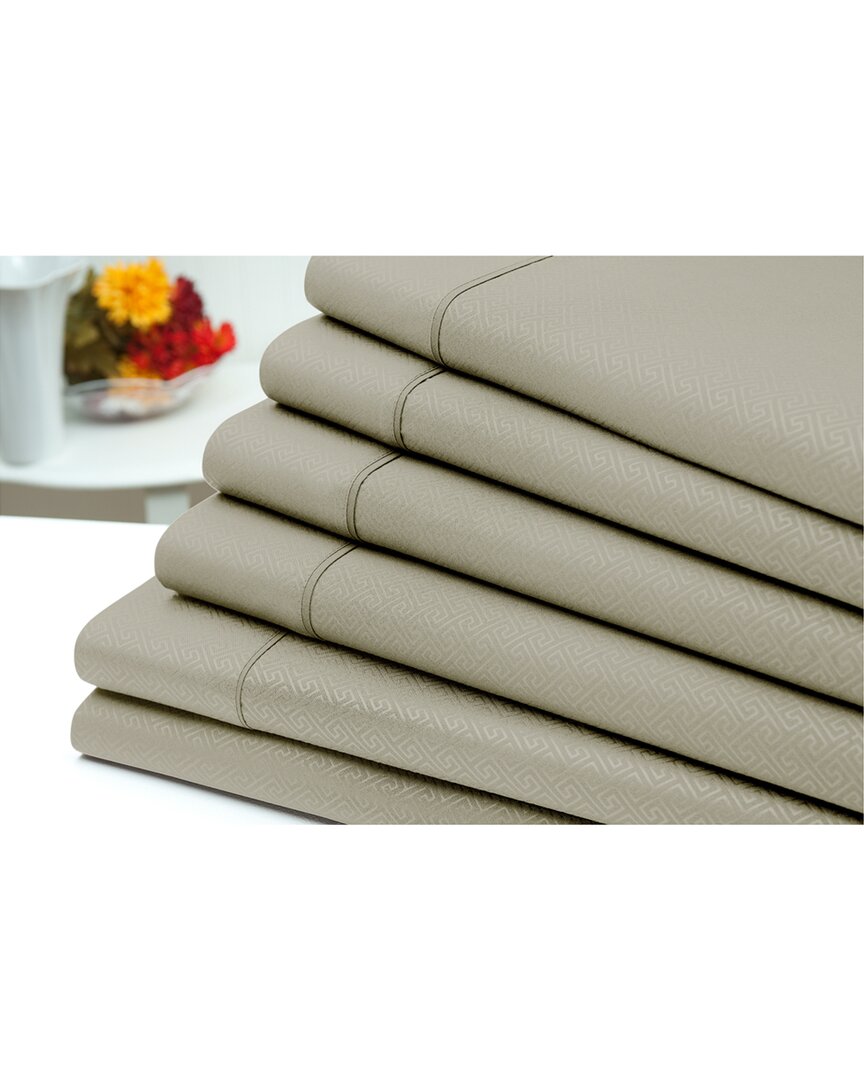 US ARMY US ARMY 6PC EMBOSSED GREEK KEY SHEET SET