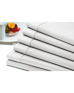 US ARMY 6pc Embossed Greek Key Sheet Set