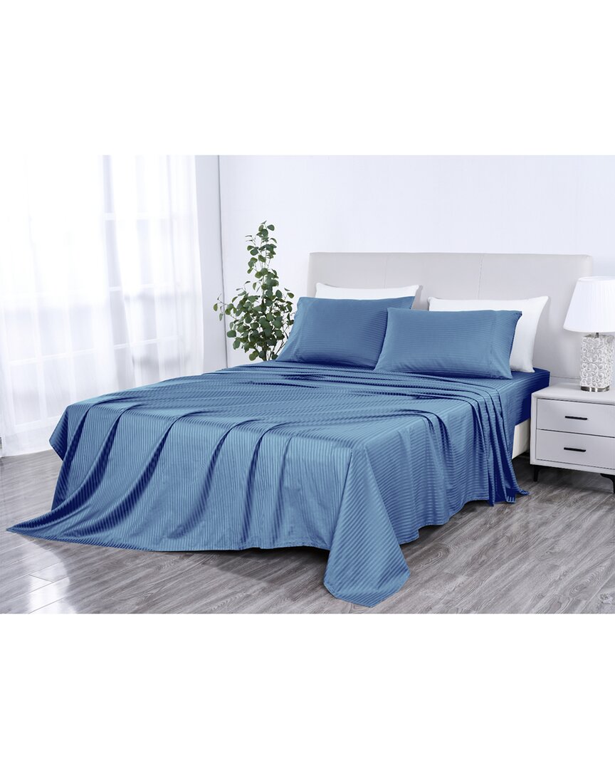 Kathy Ireland 500 Thread Count Damask Stripe Sheet