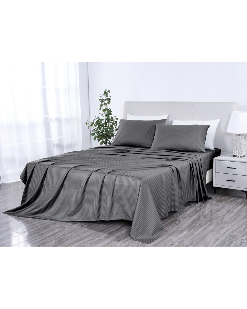 Kathy Ireland 500 Thread Count Damask Stripe Sheet