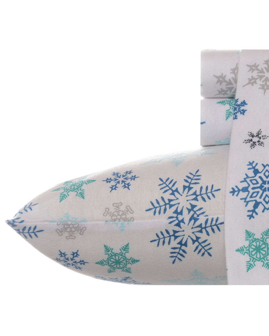 Eddie Bauer Discontinued Tossed Snowflake Sheet Set