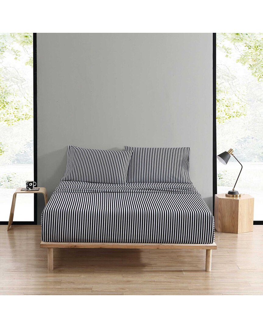 Marimekko 200 Thread Count Ajo Percale Sheet Set In Black