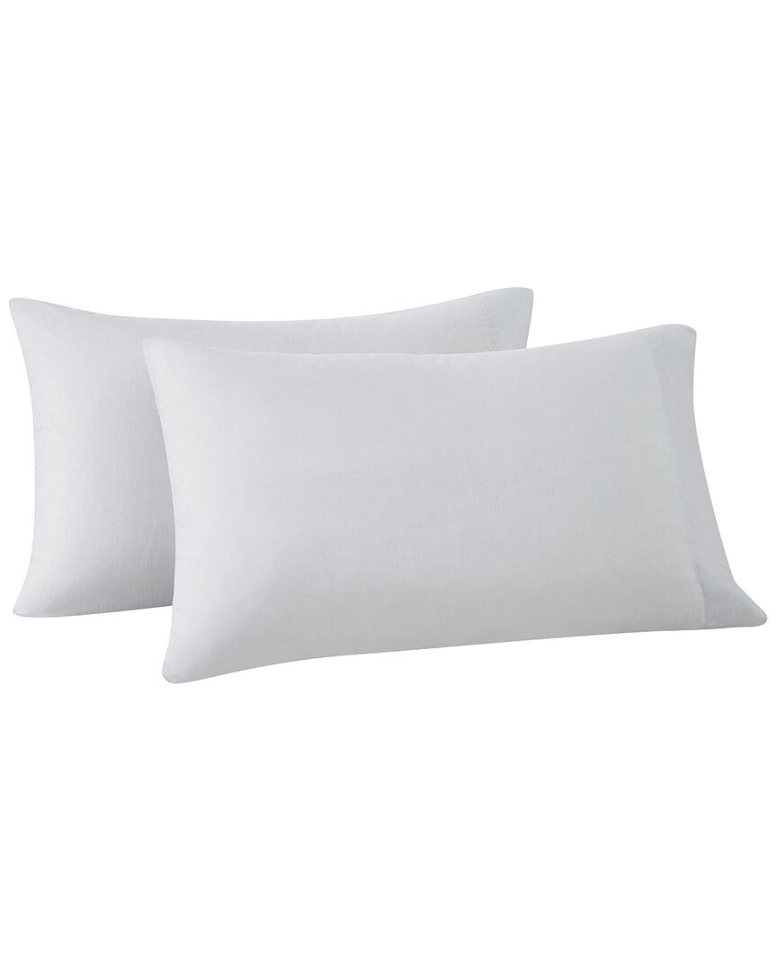 Shop Frye Linen-blend Pillowcase Pair In Grey